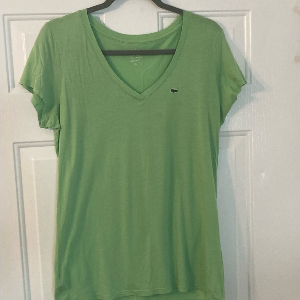 Lacoste green shirt
